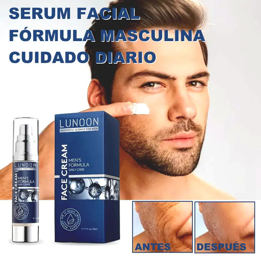 SERUM HIDRATANTE FACIAL CON ÁCIDO HIALURÓNICO PARA CABALLEROS LUNOON®